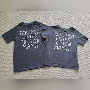 The Children's Place Toddler Real Men Listen to Their Mama Graphic Tee
